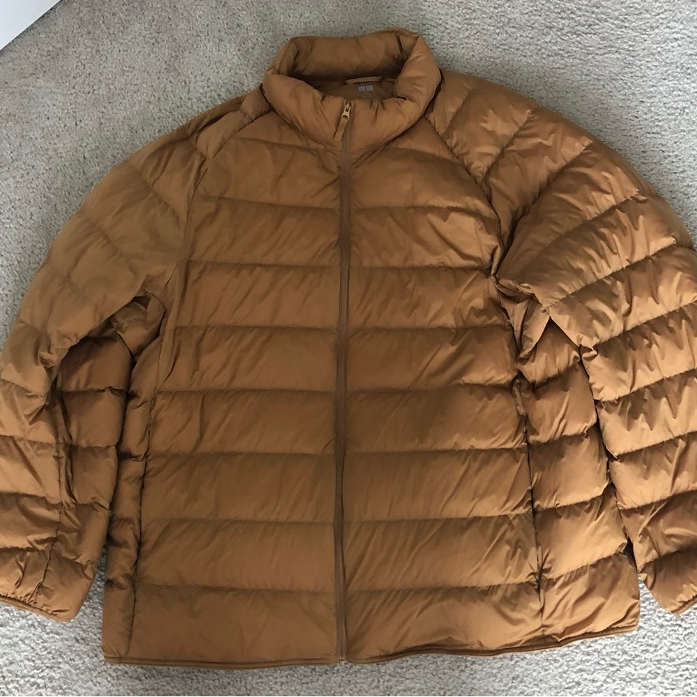 Men's Tan Puffer Jacket